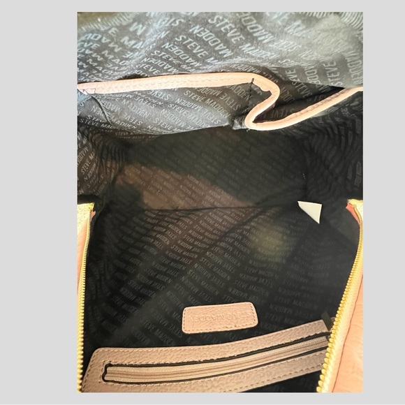 NWOT Steve Madden faux leather backpack large - Picture 6 of 6